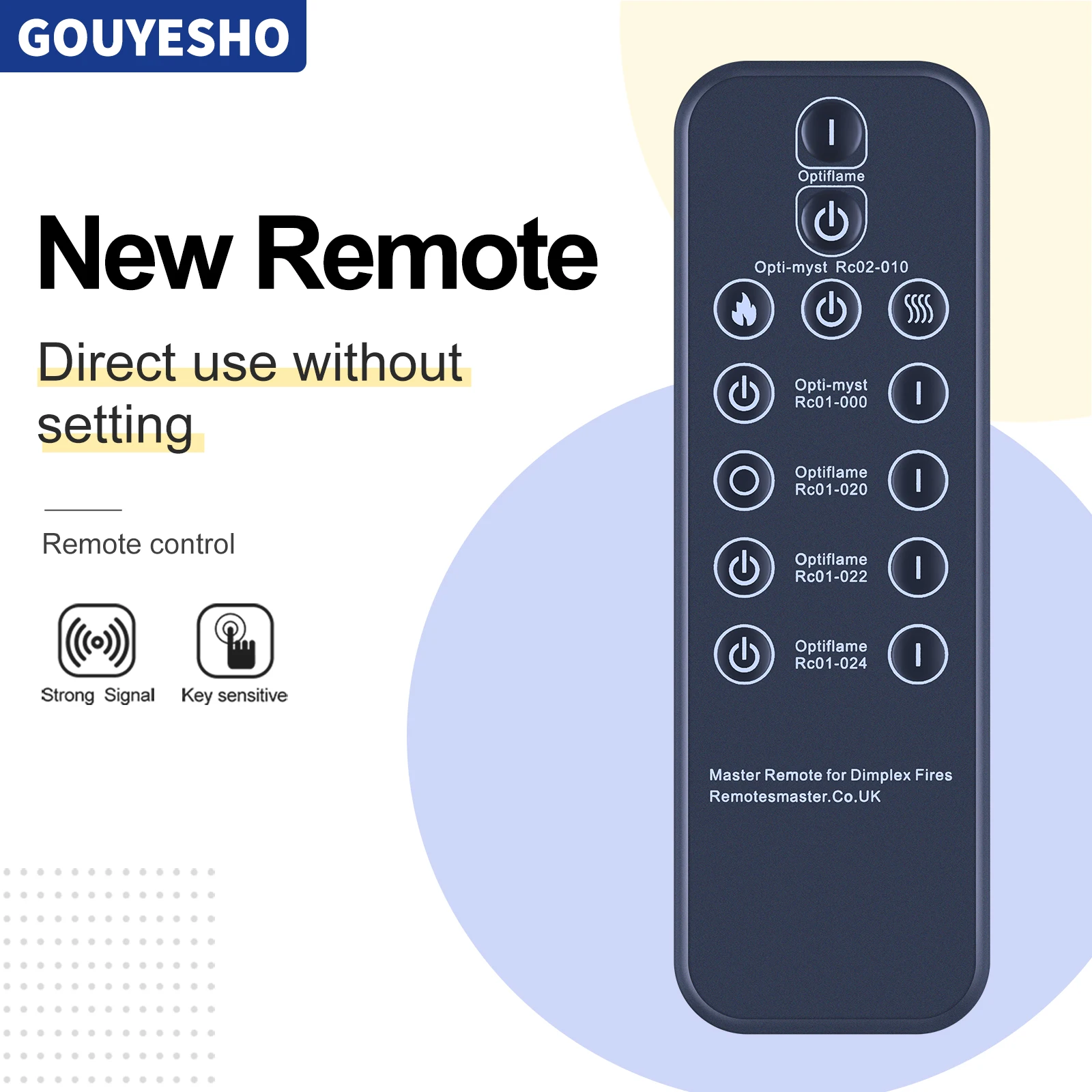 Nuovo Ricambio Universale Per Telecomando Antincendio Per Fuoco Elettrico Dimplex