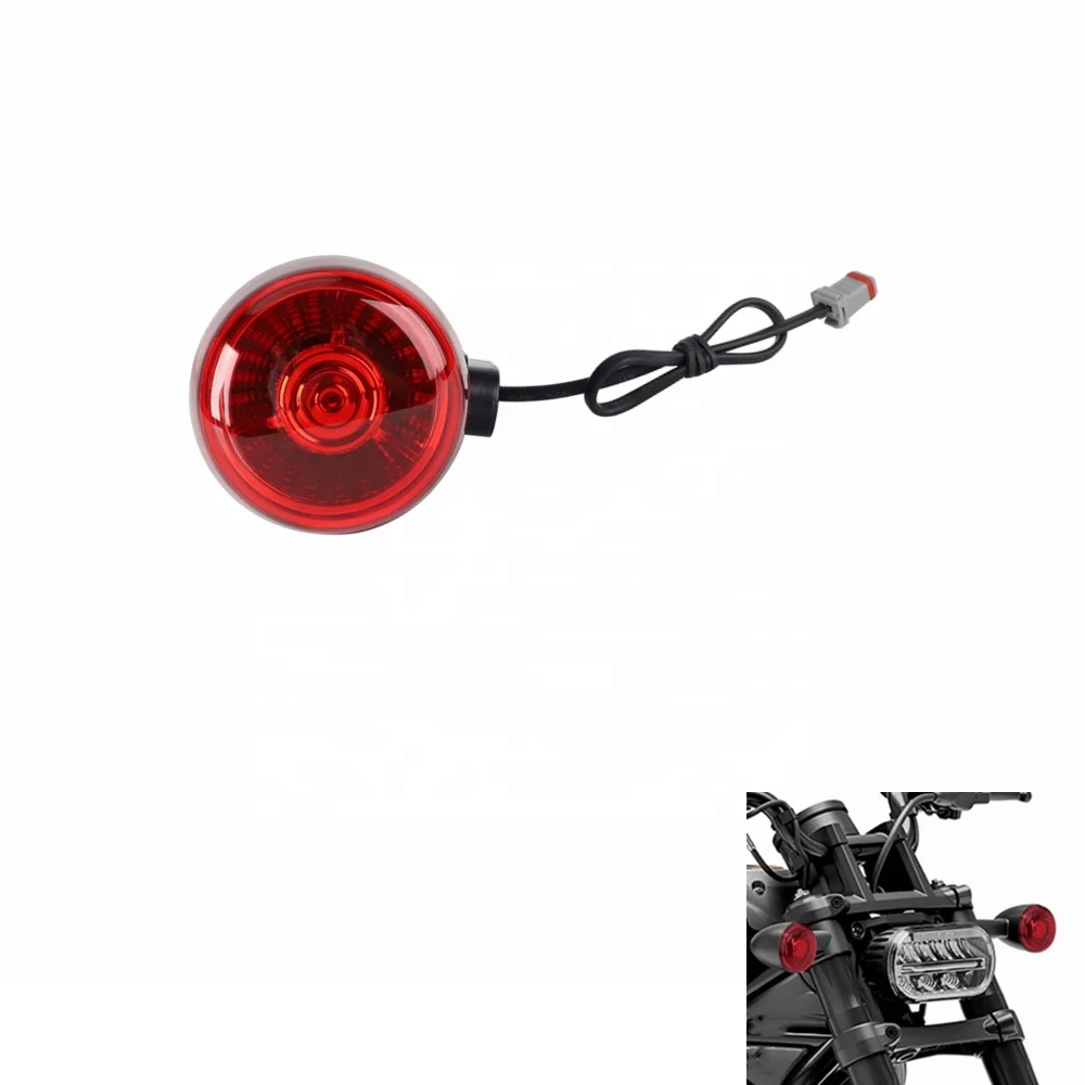 

For Harley Sportster S 1250 RH Pan America 1250 Nightster 975 2021 2022 2023 LED Turn Signals Indicator Bullet Blinker Lamp