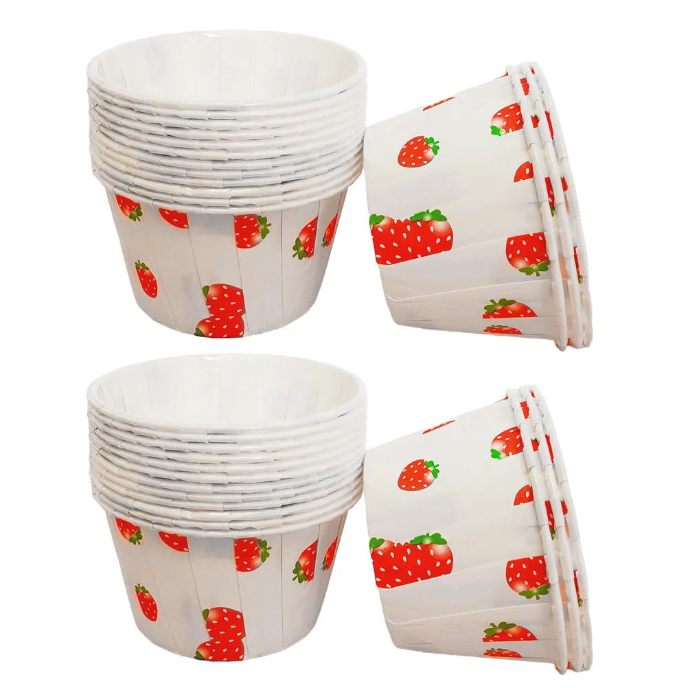 100Pcs Disposable Cupcake Cases Paper Cupcake Holders Baking Cups Muffin Cups
