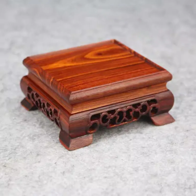 Jade stone base, teapot flower, bonsai, square antique base, for the whole piece