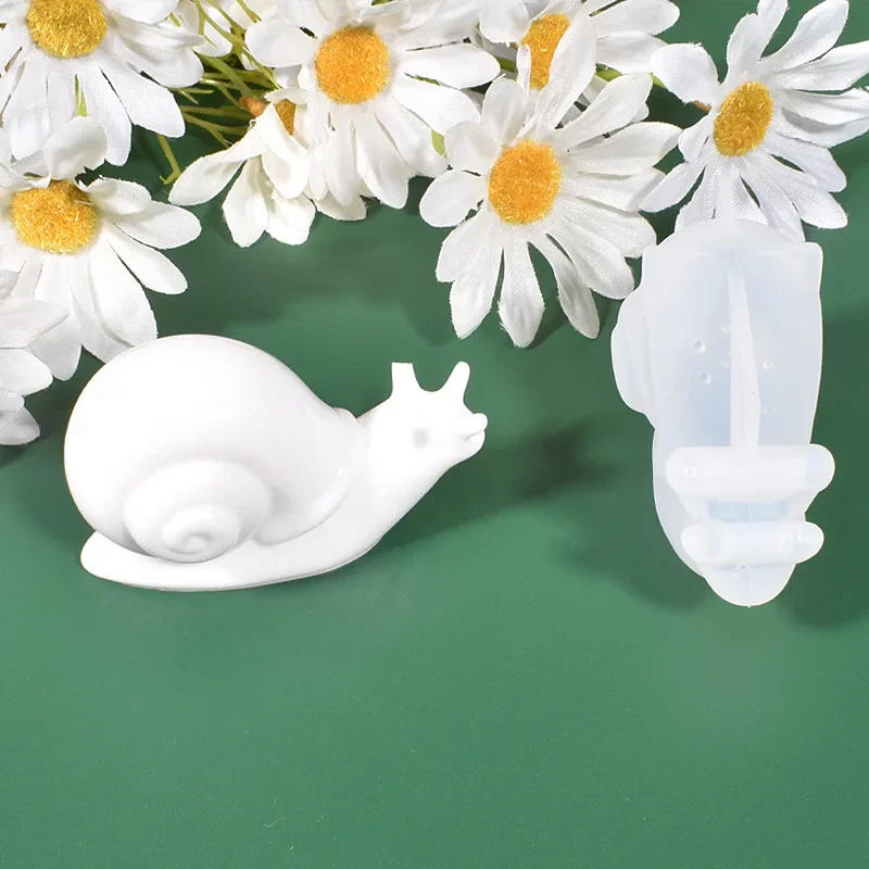 DIY Crystal Epoxy Resin Mold Snail Small Animal Mold Silicone Molds Casting Molds Snail Making Plaster Mould Home Decor Ornament