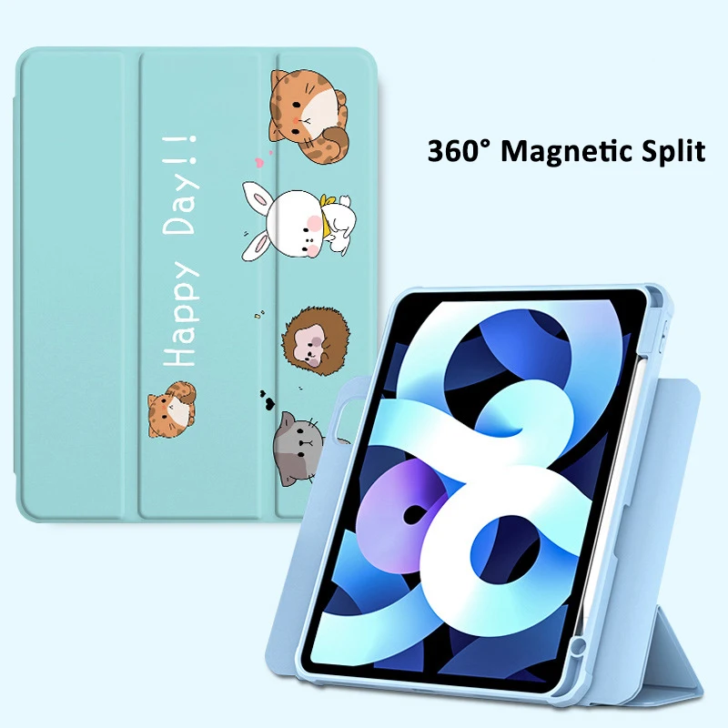 Custodia Wireless Magic Ipad Per Ipad Por 12.9 Air4 Mini 6 Funda Generation Cover Case Pro 10.9 12.9 Ipad Custodia Rotante Tablet