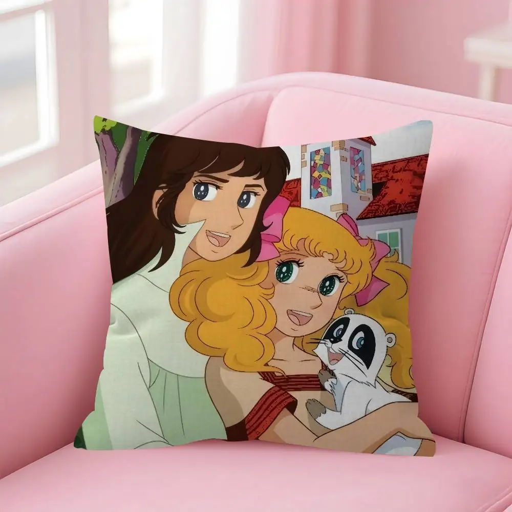 Anime C-candy Niedliche Candy Kissenbezüge im Farmhouse-Stil für Couch-Dekorationen – Detail 9