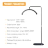 Fusitu Oversea Warehouse LED Half-Moon Shaped Light LED Lash Light With Floor Tripod Floor Video Light For Beauty Salon Makeup 5