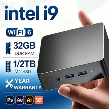 2026 Mini PC Intel Core I9 10980HK I3 6100U WIFI 6 BT5.2 Gaming Computer Windows 11 16GB 32GB RAM 2TB SSD With 3 Years Warranty 1