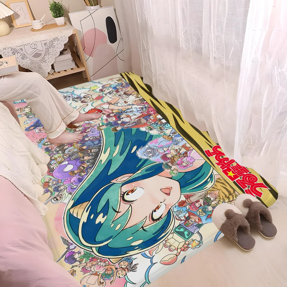 Urusei Yatsura Floor Mat Rectangle Anti-slip Home Soft Badmat Front Door Indoor Outdoor Mat Hotel Decor Mat 2