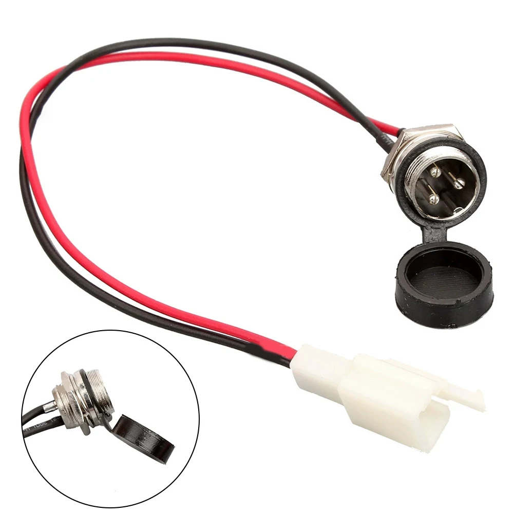 Ladegerät-Anschluss, 3-poliger Ladegerät-Anschluss für Kinder, Elektroroller, E-Roller, E-Bike-Zubehör – Detail 1