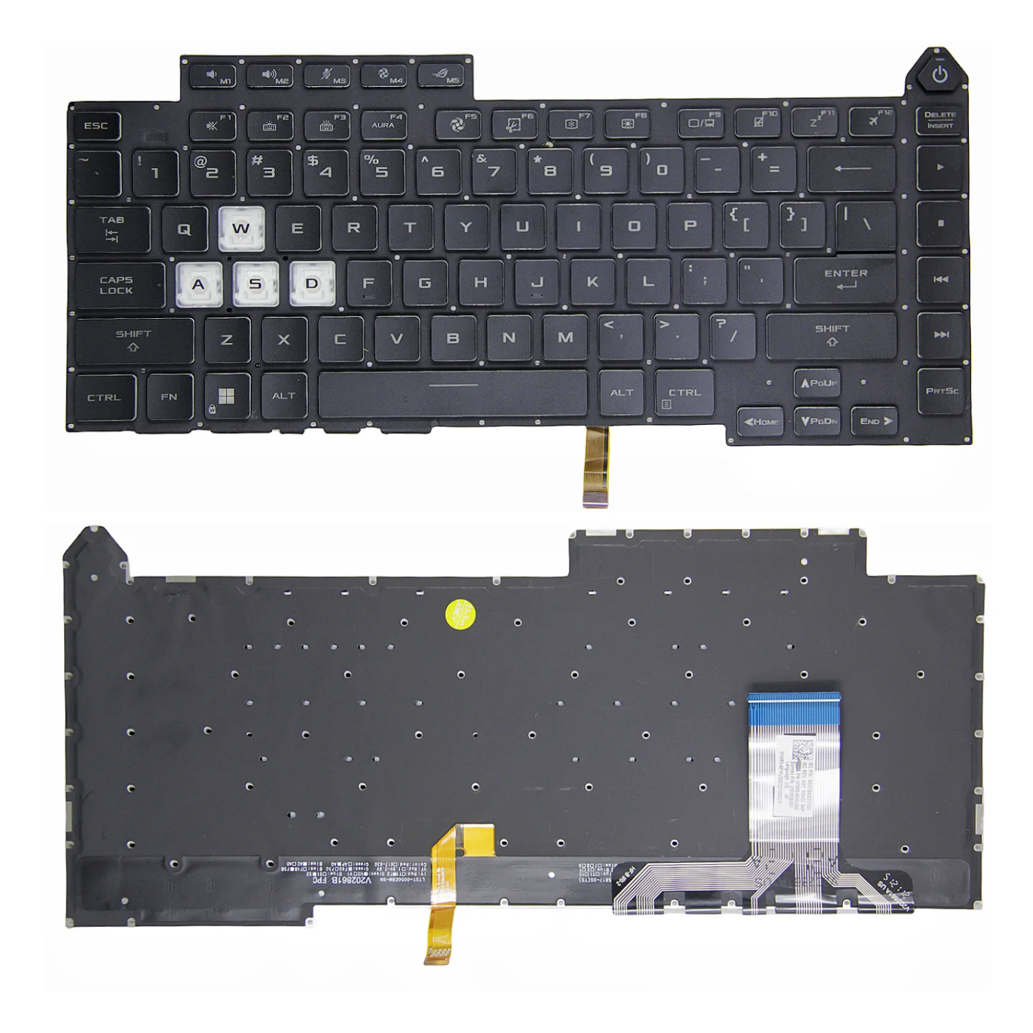 Teclado de Retroiluminação Portátil para Asus Rog G513q 5r G15 2023 G513q G513qy qm G533 100 Novo Original dos Eua - Imagem 5