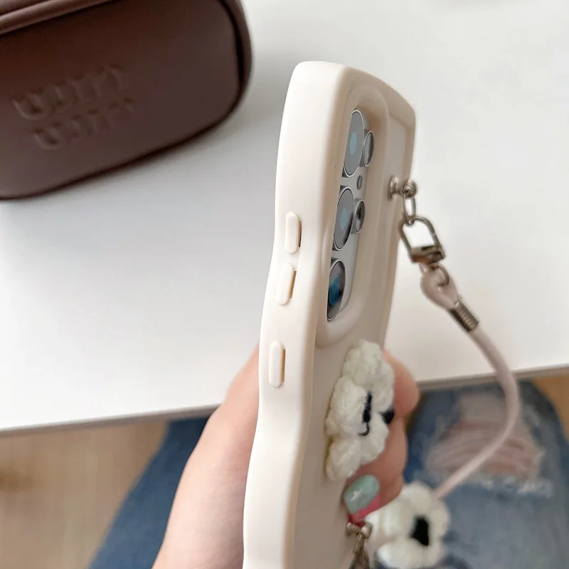 Furry Flower Rope Candy Wave Soft Phone Case