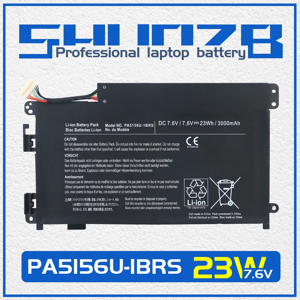Shuozb-bateria do Portátil para Toshiba Satellite Click Série W35dt W35dt-a3300 W30dt-a100 W30t-a 7.6v 23wh 3000mah Pa5156u1brs