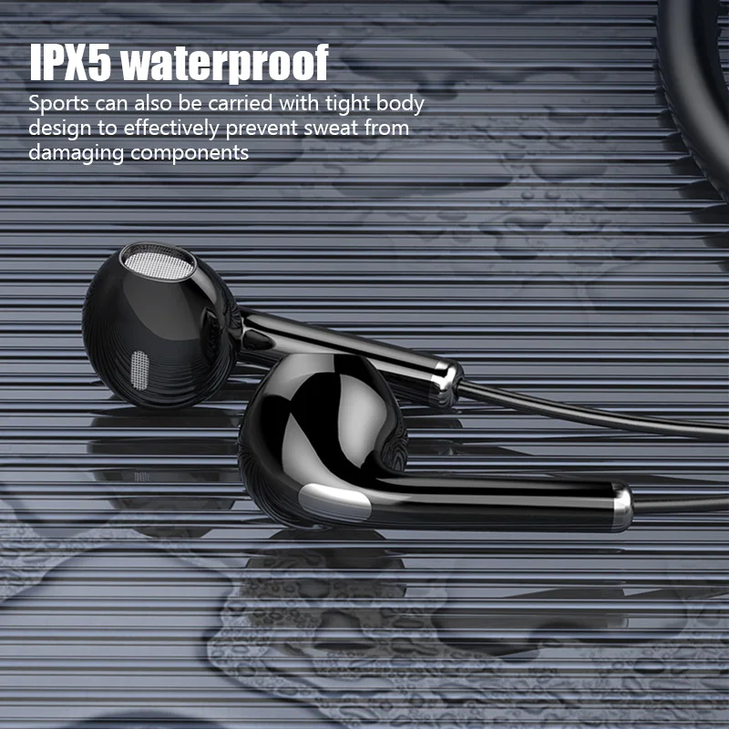 Neckband wireless connection compatible 5.2 headphones High sound quality stereo power display Magnetic Bluetooth earphones 6