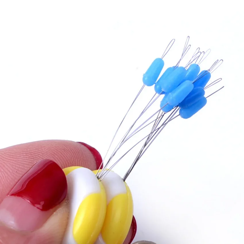 5/10set Strand Anti-winding Bean Silicone Anti-winding Bean 8-character Ring Swivel Fishing Gear Accessories Tools