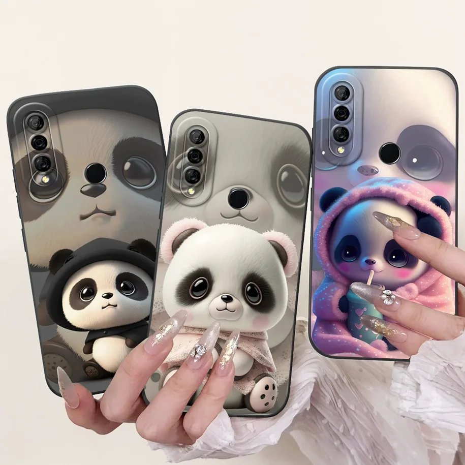 Cute Panda Rabbit Soft Silicone Phone Case for Huawei P30 Lite Nova 4e - Stylish and Protective Cover