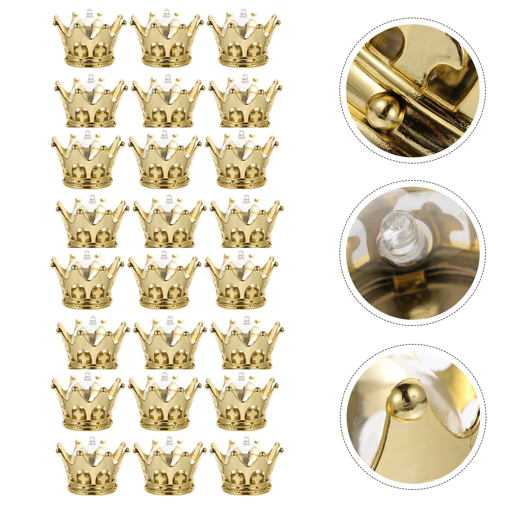 

Crown Shaped Wedding Candy Boxes Candy Packaging Cases Baby Pirate Golden Crown Candy Container Wedding Party Treat Boxes