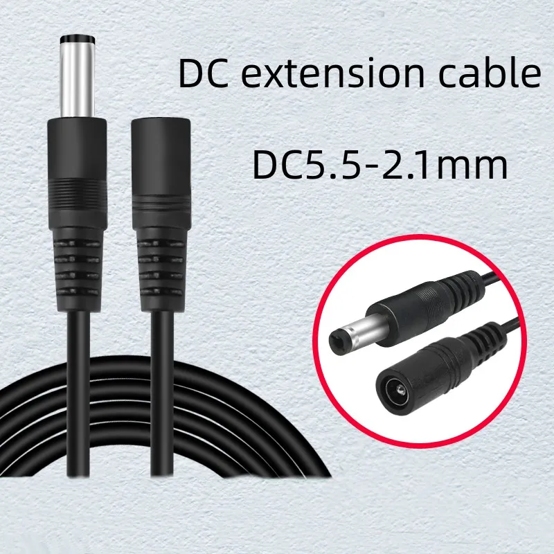 1pcs DC Power Extension Cable 3 M Jack Socket To 5.5mmx2.1mm Male Plug For CCTV Camera 12 Volt Extension Cord free shipping 5pcs dc 1 female to 4 male power splitter cable jack for camera 5 5 2 1 dc power plug cctv accessories wholesale