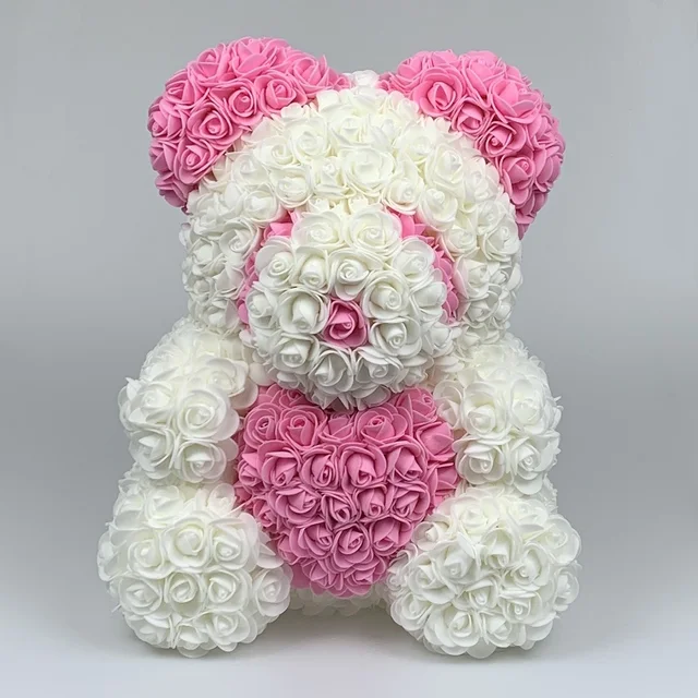 Everso Rose Bear - Flower Bear for Valentines Tall Teddy Bear, Luxury Rose Teddy  Bear Perfect for Anniversary's, Christmas, Birthdays, Mother's Day 