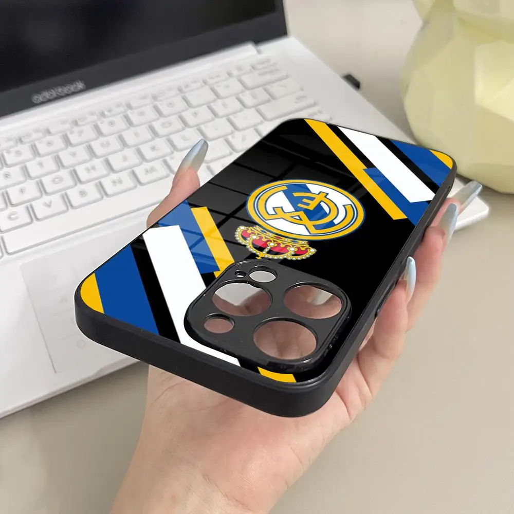 Elegant Real-C-M-MadridE-E Glass Phone Case Cover