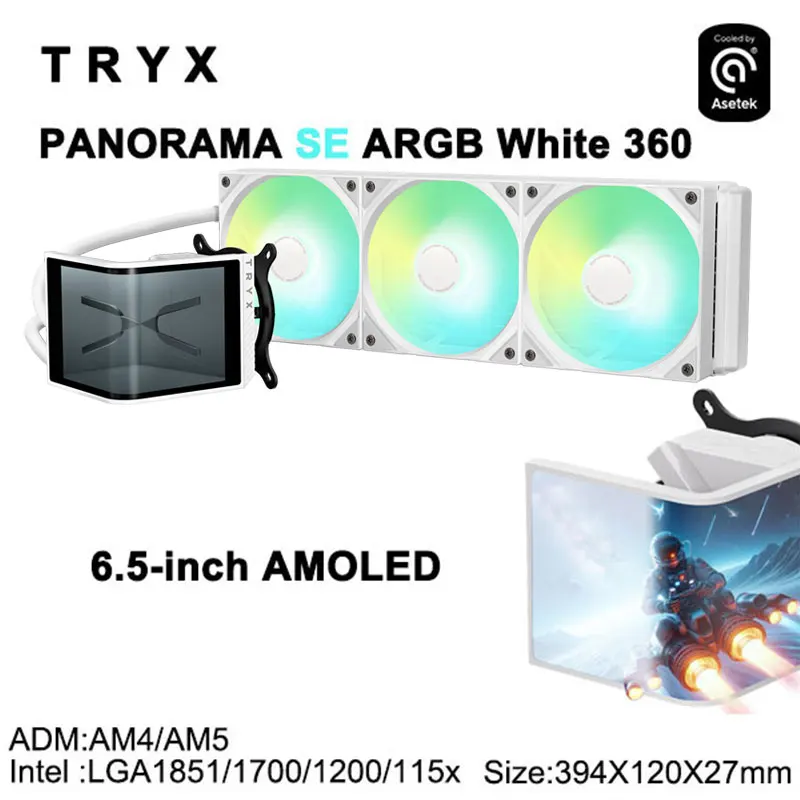 TRYX PANORAMA SE 360 ARGB CPU all-in-one water-cooled cooler