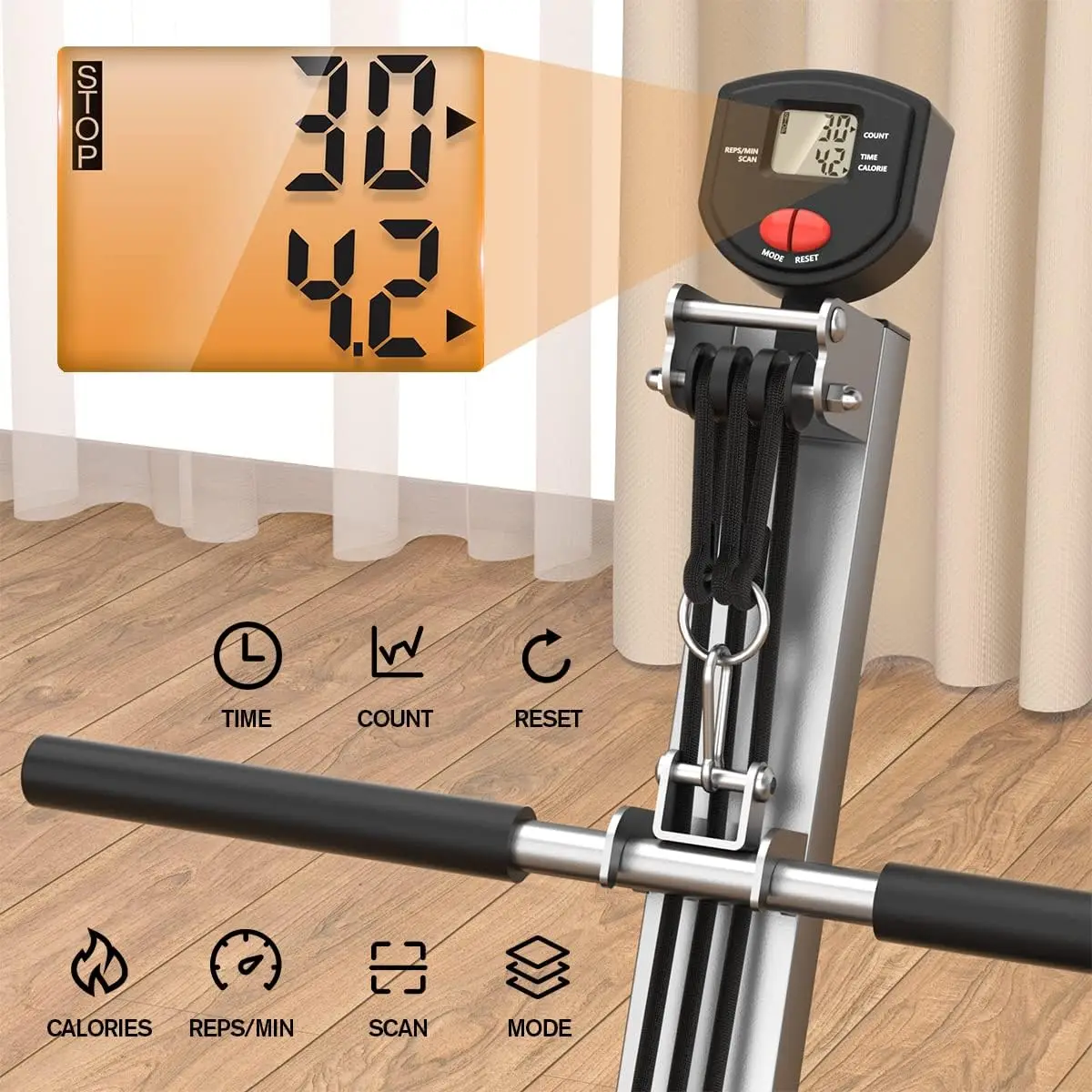 Machine for Home Use, Rowing Machine Foldable with LCD Monitor-Hyper-Quiet & Smooth- Upgraded