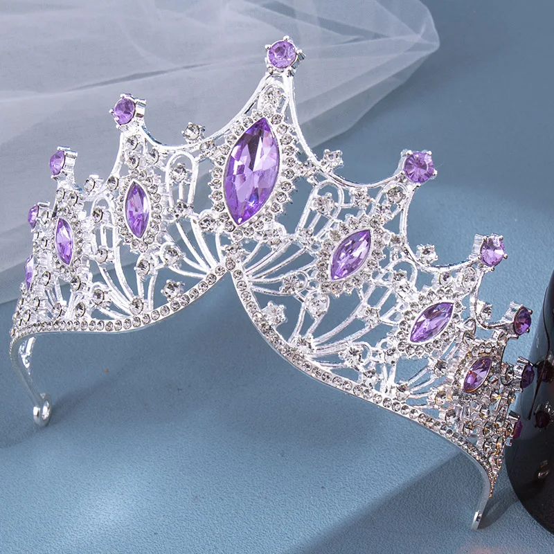Bridal Hair Accessories Hair Accessories Bride Rhinestone Crown Tiara Party Princess Dress Accessories 1pc
