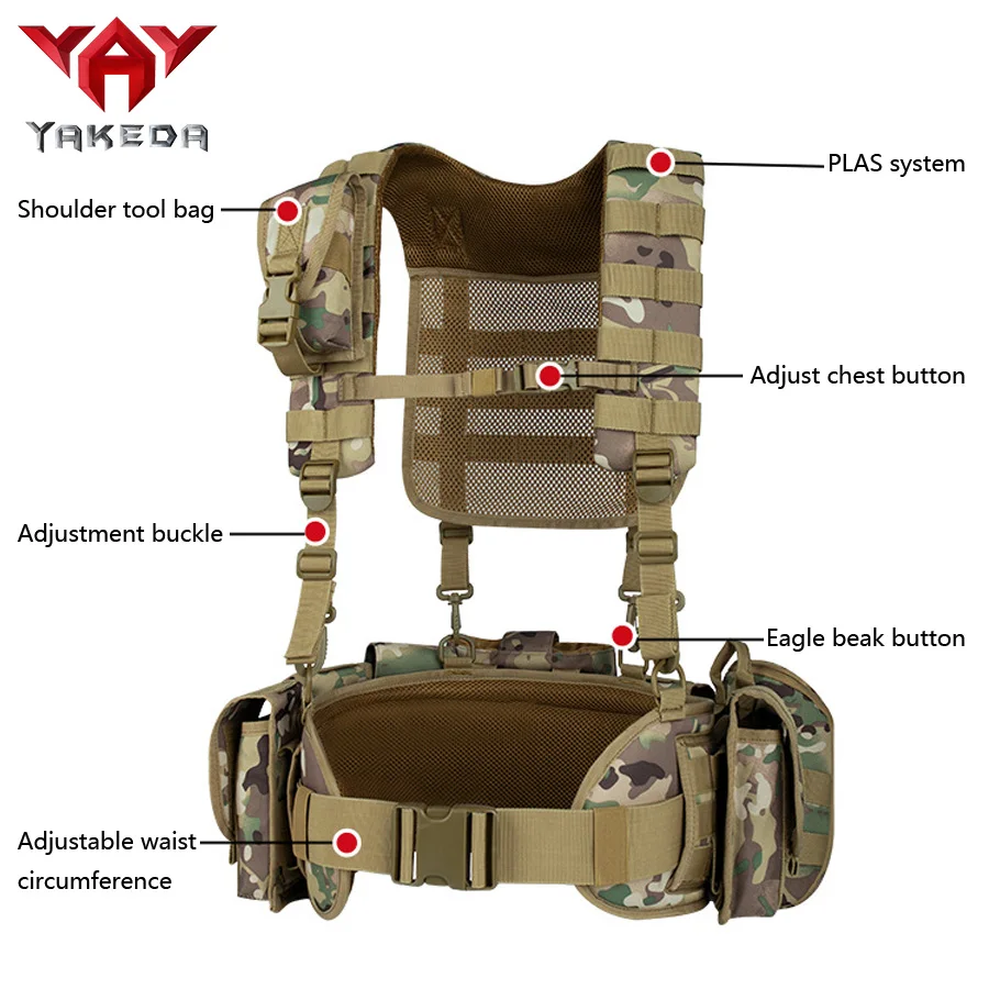Camouflage Chest Strap Multi Functional Outdoor Training Vest