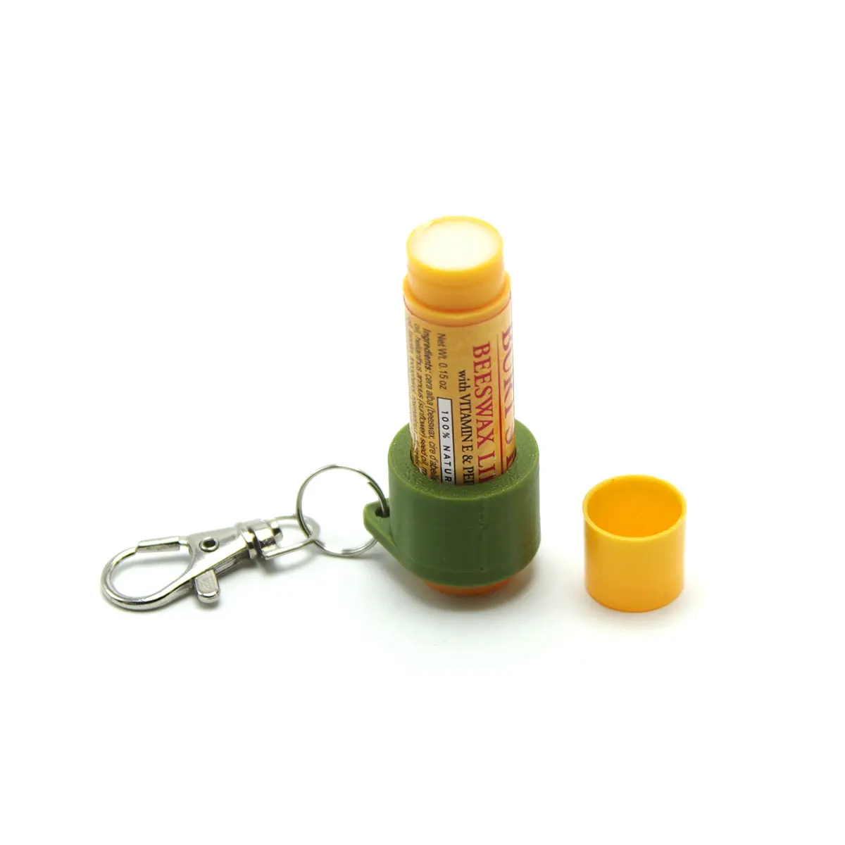 Lip Balm Portable Holder With Keychain hook - Lipstick Carrier - Locking type For Bees Lip Balm 5