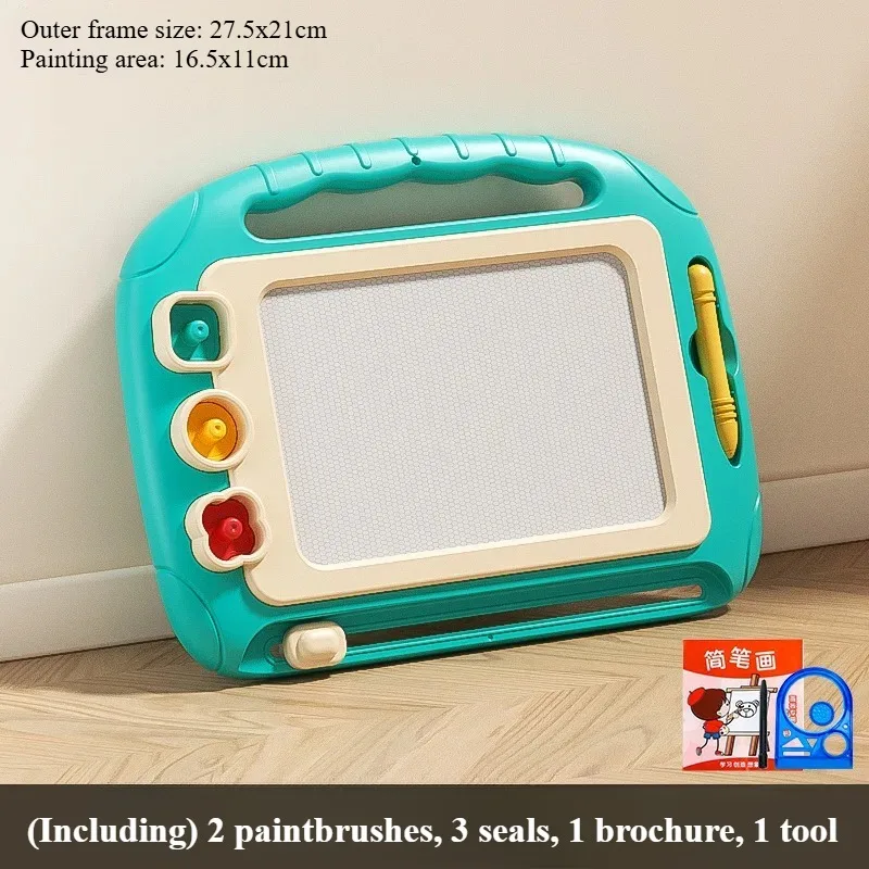 【Great Selection】 Children Magnetic Drawing Board Erasable Home Use Baby Doodle Coloring Screen Plastic Material Drawing Coloring.