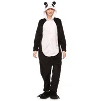 Kigurumi Adults Plus Size Panda Pajamas Cosplay Halloween Winter Women Onesies Flannel Hooded Jumpsuit for Couples Men Clothes - Image 2