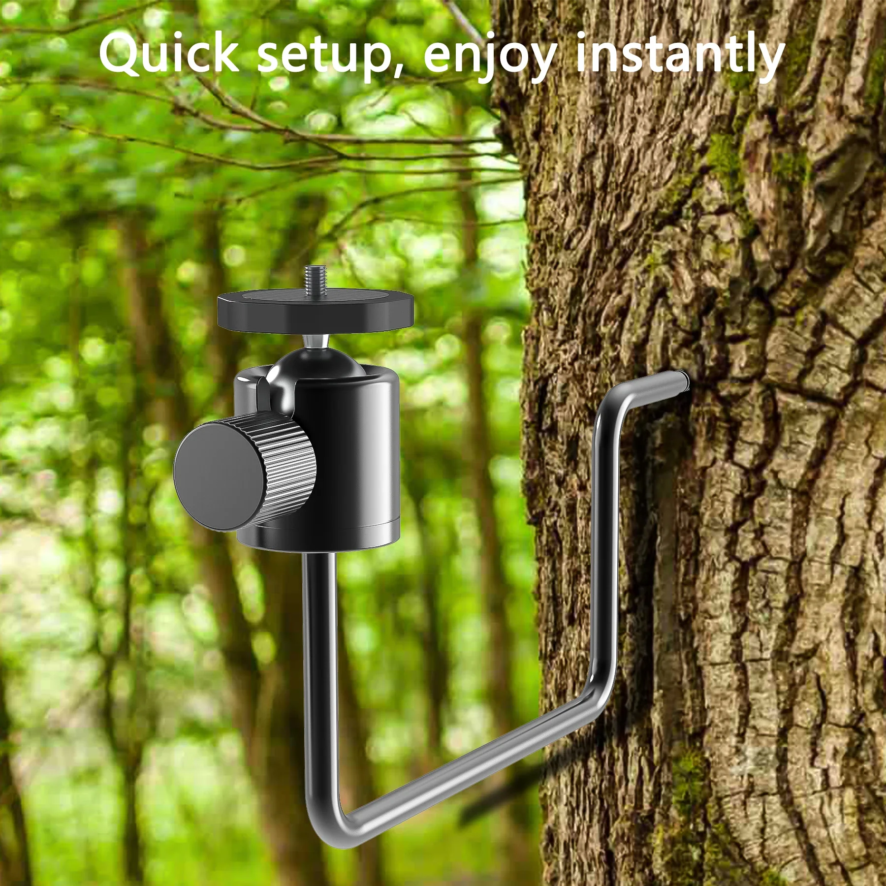 360&deg;Tree Holder Aluminum Bracket mount for Trail Hunting Game Camere solar panel camera holder camera holder stand