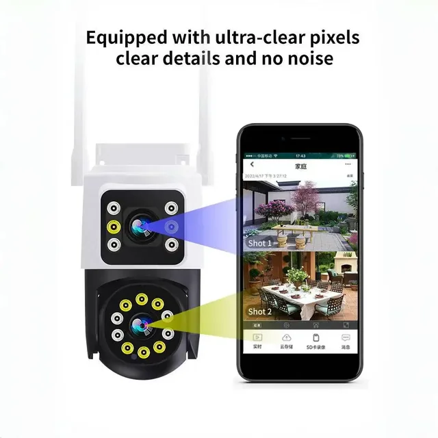 4MP 390Eyes Tuya APP Dual Lens Full Color Wireless PTZ Intercom IP Dome Camera AI Humanoid Detection CCTV Baby Monitor TC193 2