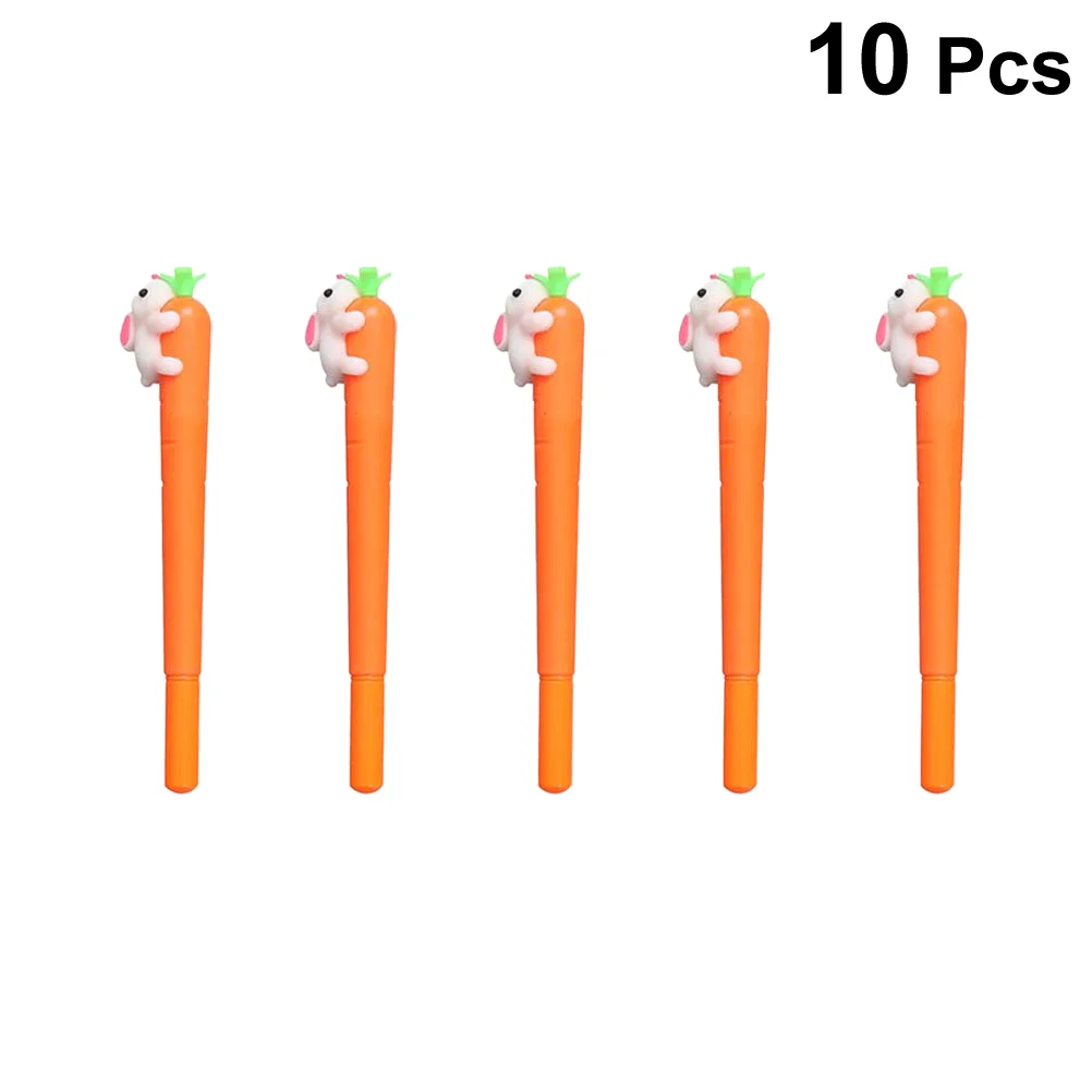 

Pens 0 5MM Carrot Pen Rabbit Pens Black Ink Roller Marker Pen Writing Pen for Students Home Office Decor Party Present Office