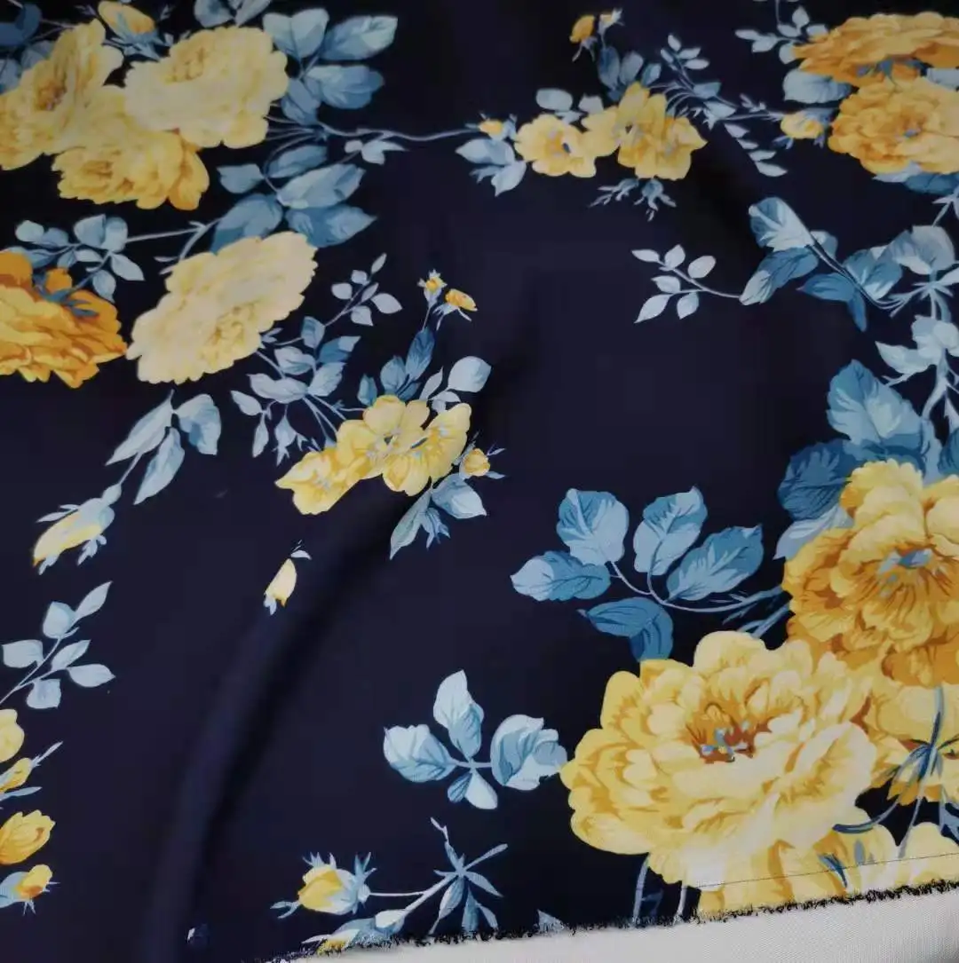 DIY Clothing Sewing Handmade Fabric 100% Polyester MS Brand Flower Gradient  Digital Printing New Dress Skirt Fabric Per Yard - AliExpress