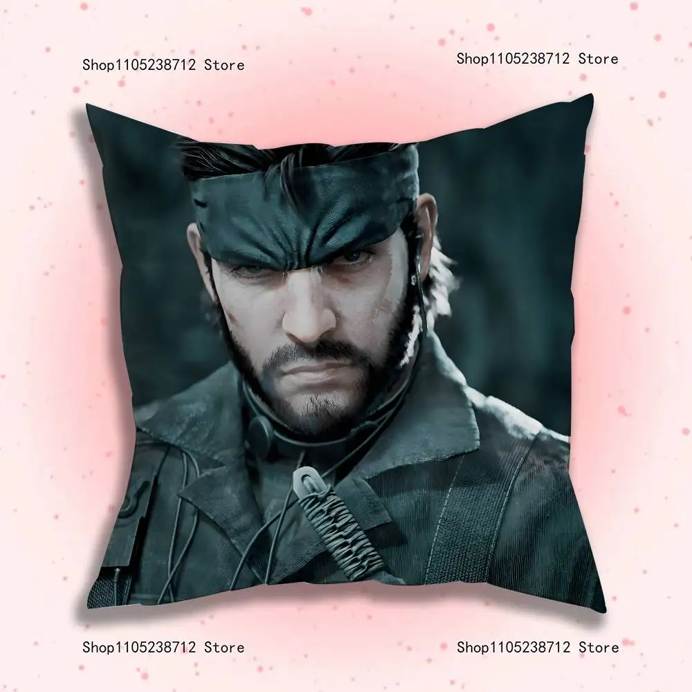 M-Metal Gear Solid Raiden Kissenbezug, Plüschstoff, weicher Kissenbezug, doppelseitiger Druck, Sofa-Kissenbezug, Überwurf – Detail 13