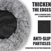 Cat Bed Round Plush Fluffy Hooded Cat Bed Cave, Cozy for Indoor Cats or Small Dog beds, Soothing Pet Beds Doughnut 6