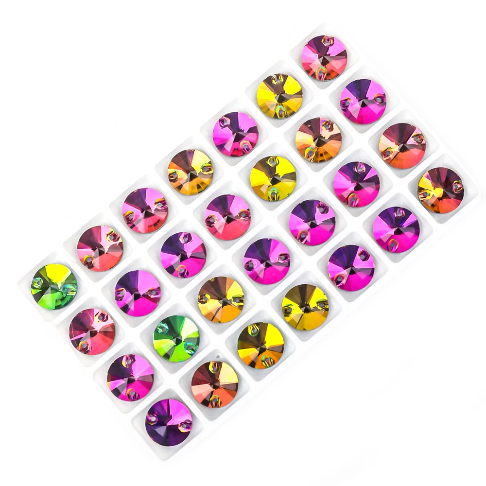 8mm aufnähen ab Strass runde Form Flatback Glas kristalle für Kleidung Brautkleider Schuhe Taschen alle für die Dekoration DIY – Detail 5