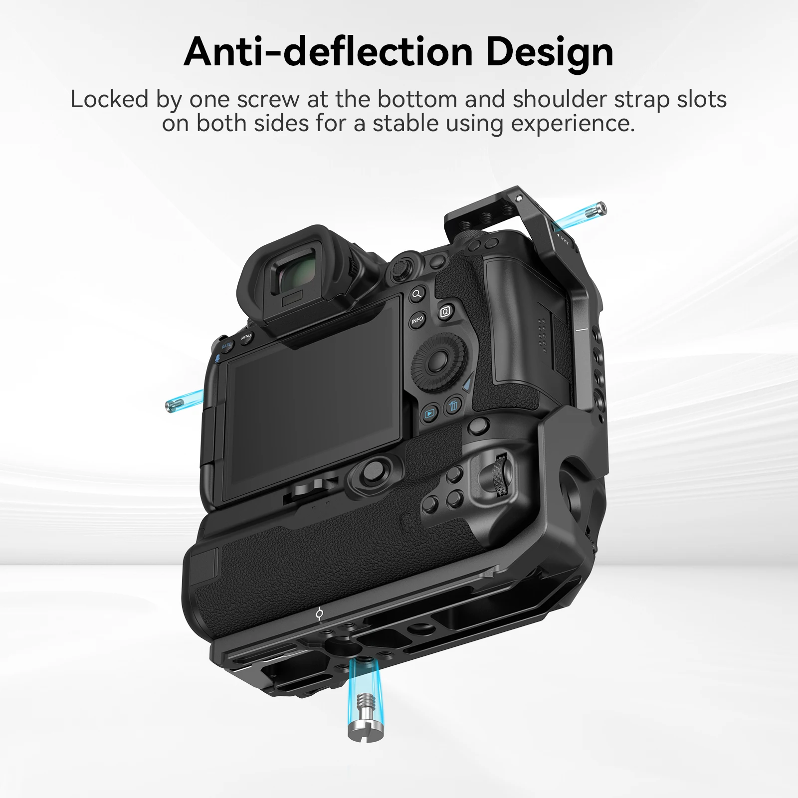 R5/R6 Camera Cage for Canon EOS R5 / R6 / R5C / R6 Mark II with BG-R10 Battery G