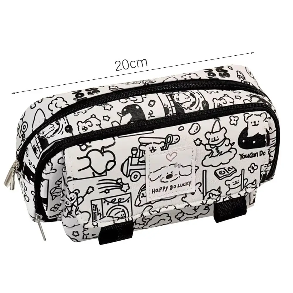 Large Capacity Pencil Pouch Pencil Box Desktop Storage Bags Pencil Case Pen Bag Stationery Bag