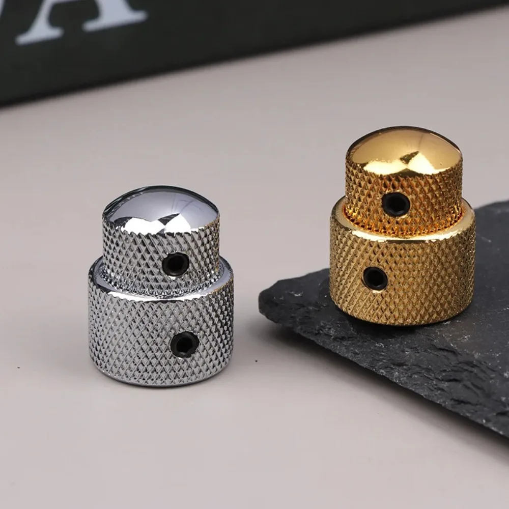 1PC 2 In 1 Dual Concentric Tone Volume Blend Control Knobs Domed Metal Volume Speed Control Knobs For Electric Guitar Bass