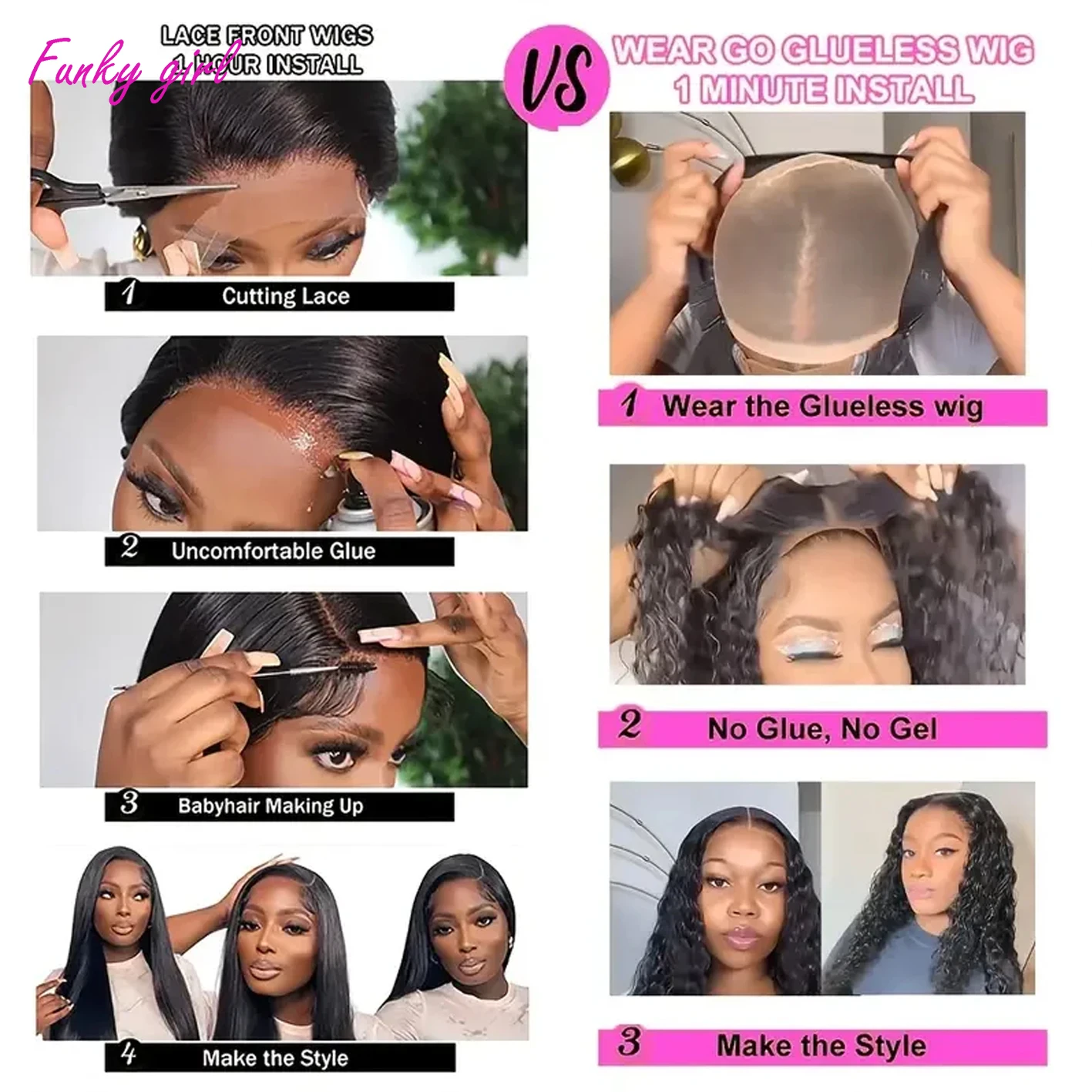 Human Hair Bob Wig 4x4 Lace Closure Ready To Wear For Women human hair wig