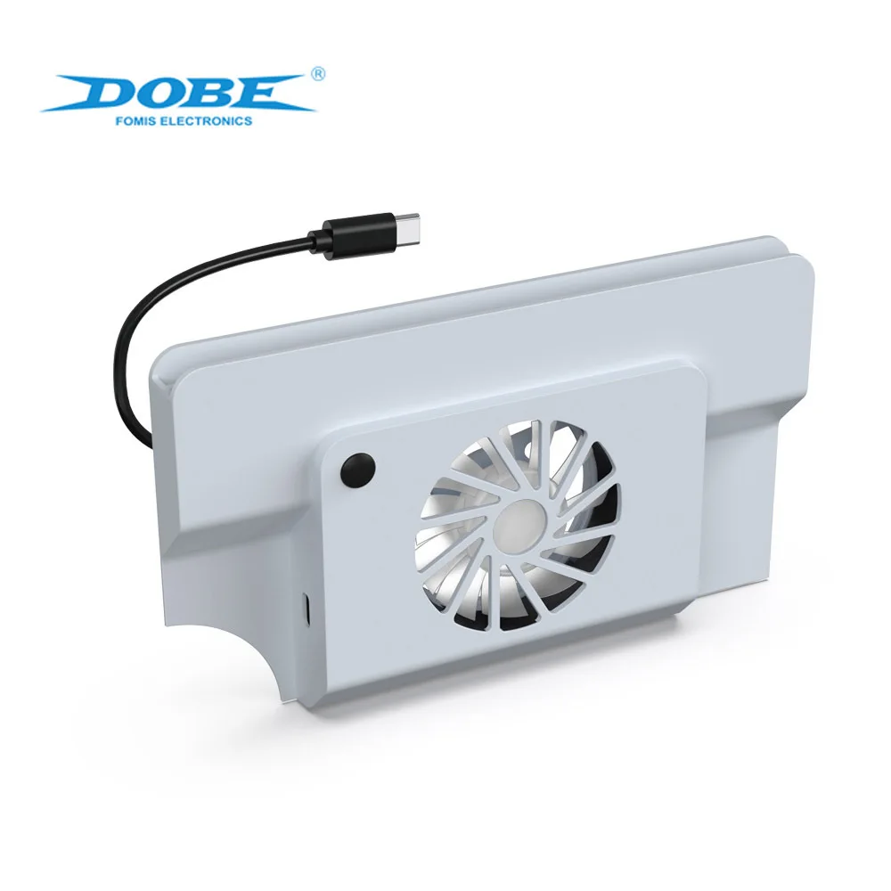Cooling Fan External Game Console Stand For Switch OLED Console Cooler Base LED Heat Dissipation Fan with Game Card Slot