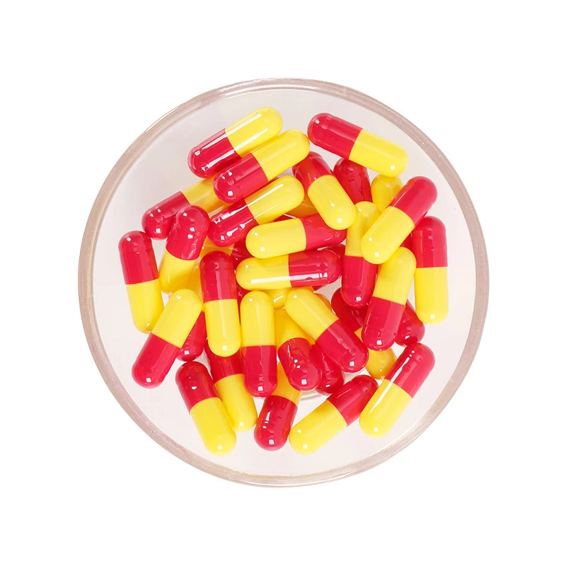 100/300/500/1000Pcs Separated Empty Hard Gelatin Capsule Medicine 0 red