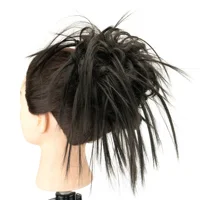 Chignon synthétique en désordre, faux chouchous, Extension de cheveux bouclés, queue de cheval, Chignon, bandeau, chignons pour femmes 4
