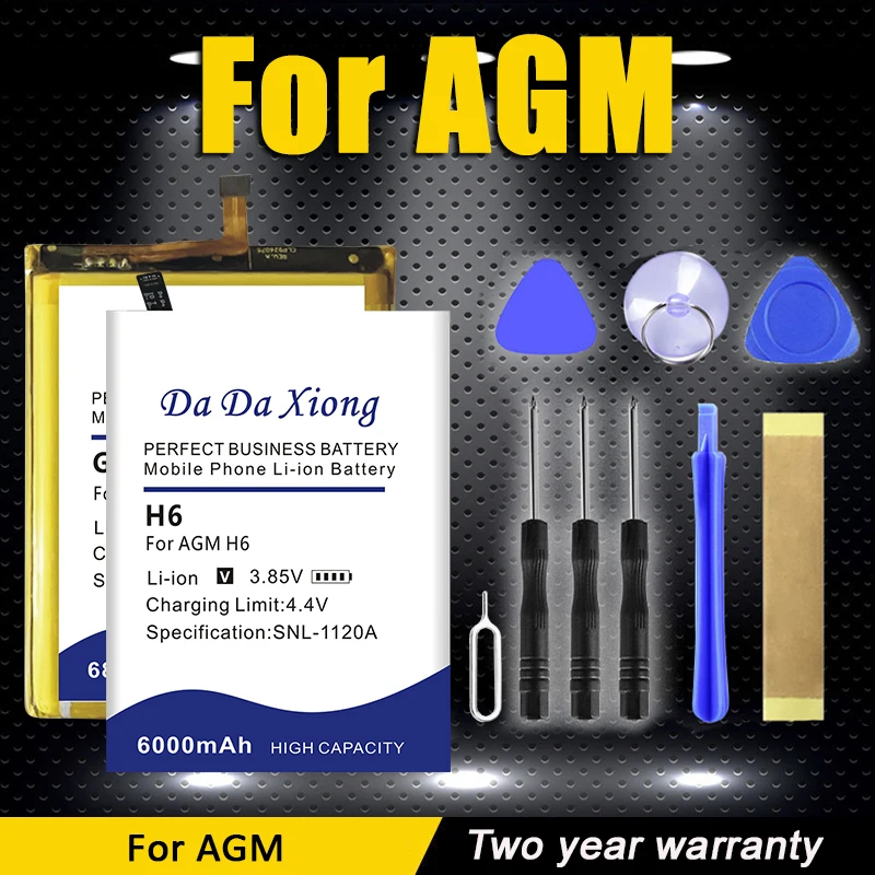 

DaDaXiong AGMGloryG1 AGMX5 AGMM6 AGMH6 AGMG2 New Battery For AGM Glory G1 G2 X5 H6 M6 M7 SE Pro + Kit Tools