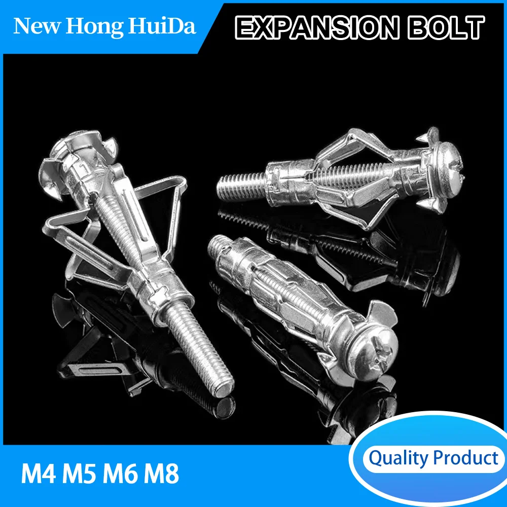 M4 M5 M6 M8 Mold Bolt Nut Dry Expansion Bolt Pipe Kit Hollow Brick Cartongesso Iron Rod Bolt Soffitto Espansione Anchor