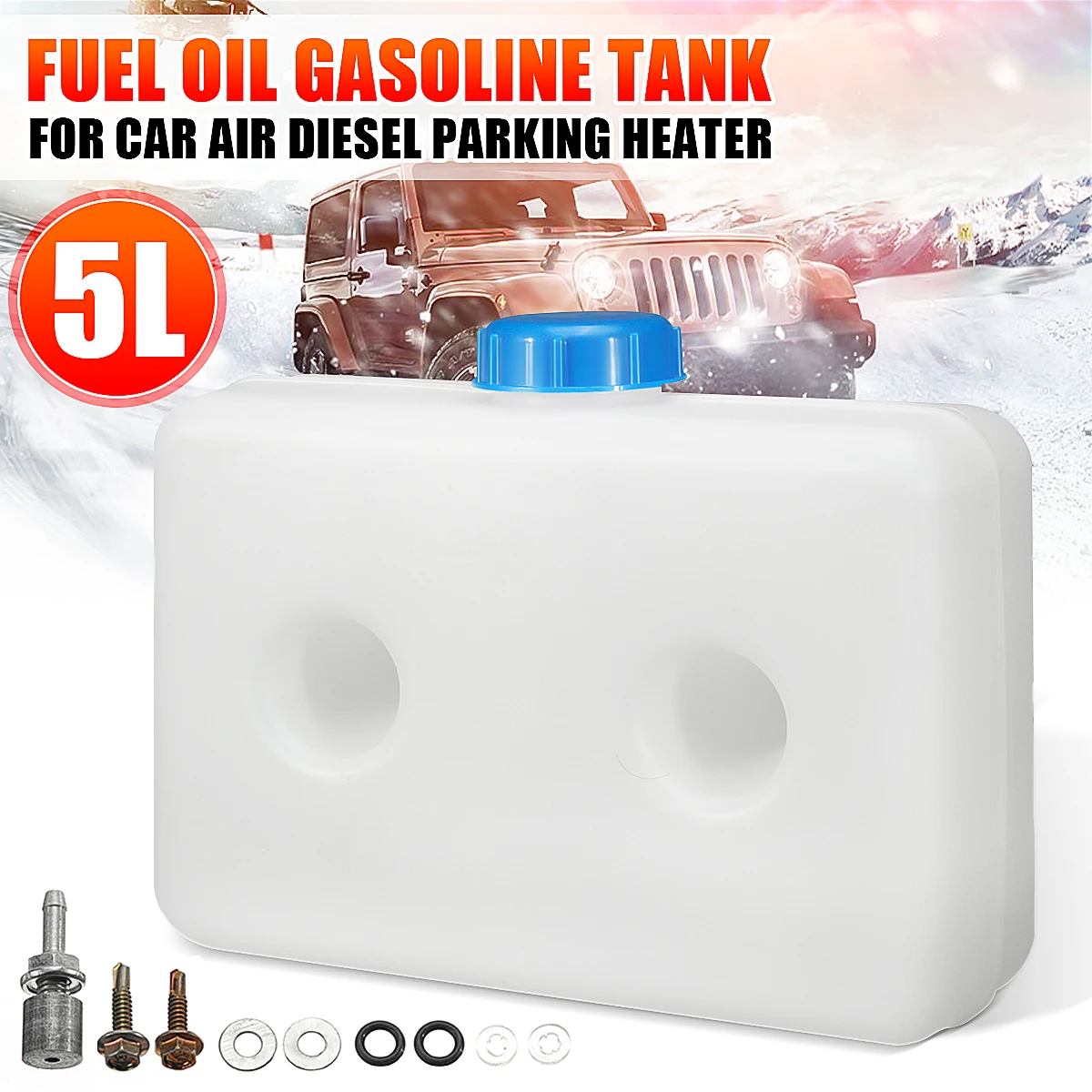 5L Plastic Air Parking Heater Fuel Tank Gasoline Oil For asto
