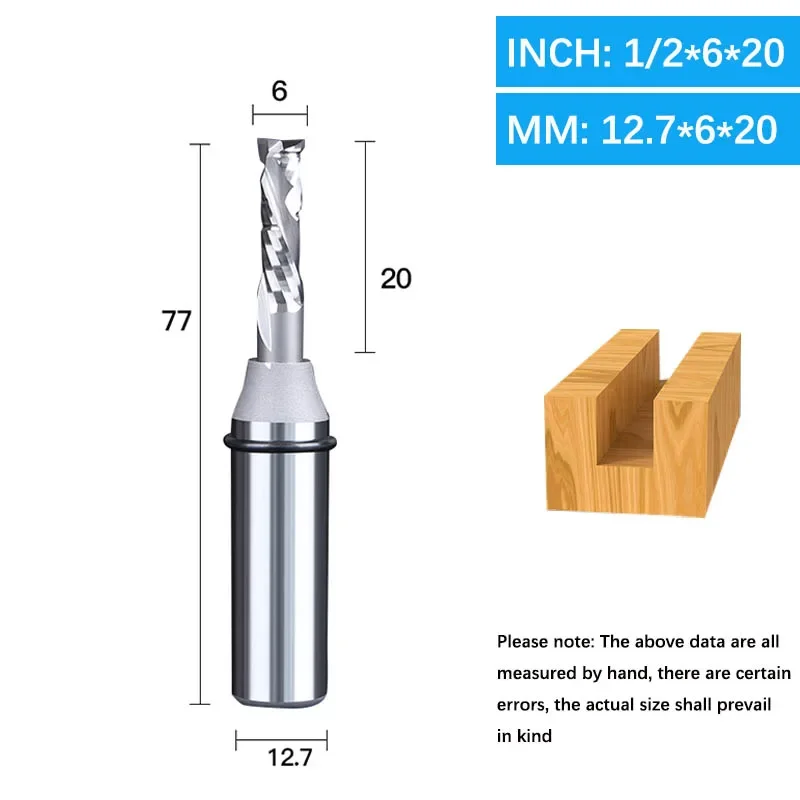 Freze elicoidale de compresie — 12.7x6x20 · 35603