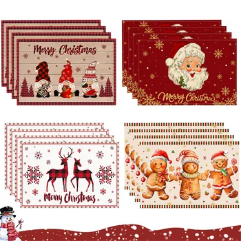 Christmas Linen Placemats 1