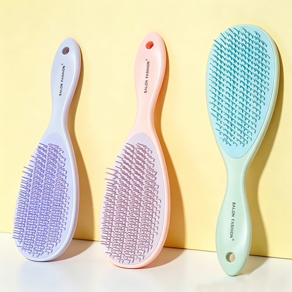 3-Color Comb For Combing Anti-Static Scalp Massage Comb Suitable For Both Dry And Wet Hair Anti-Tangle Styling Comb