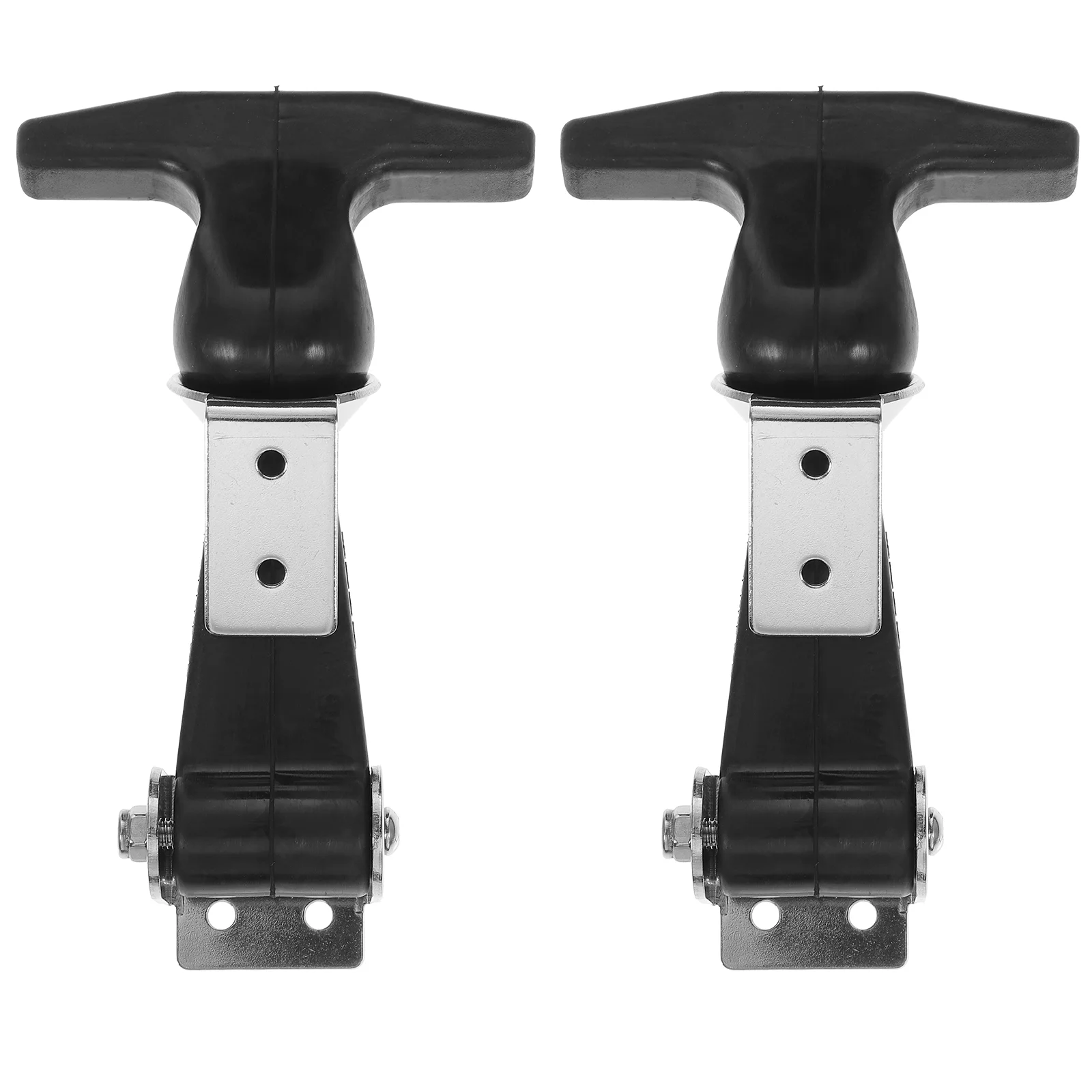 

Flexible T-Handle Draw Latches Stainless Steel T-Handle Hasp For Cart And Tool Box Stainless Steel Rubber Buckle