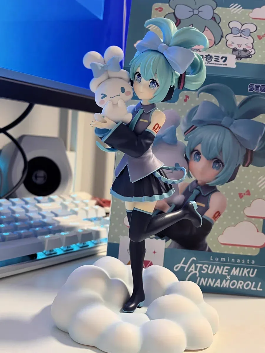 

Фигурка Sega аниме Hatsune Miku Cinnamoroll, Коллекционная модель, набор для гаража, декоративная фигурка, детские игрушки, подарки